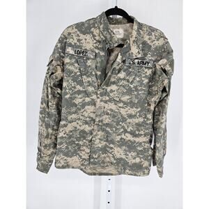 US Army Uniform Jacket Size Small Long Digital Camouflage Utility Coat Jacket